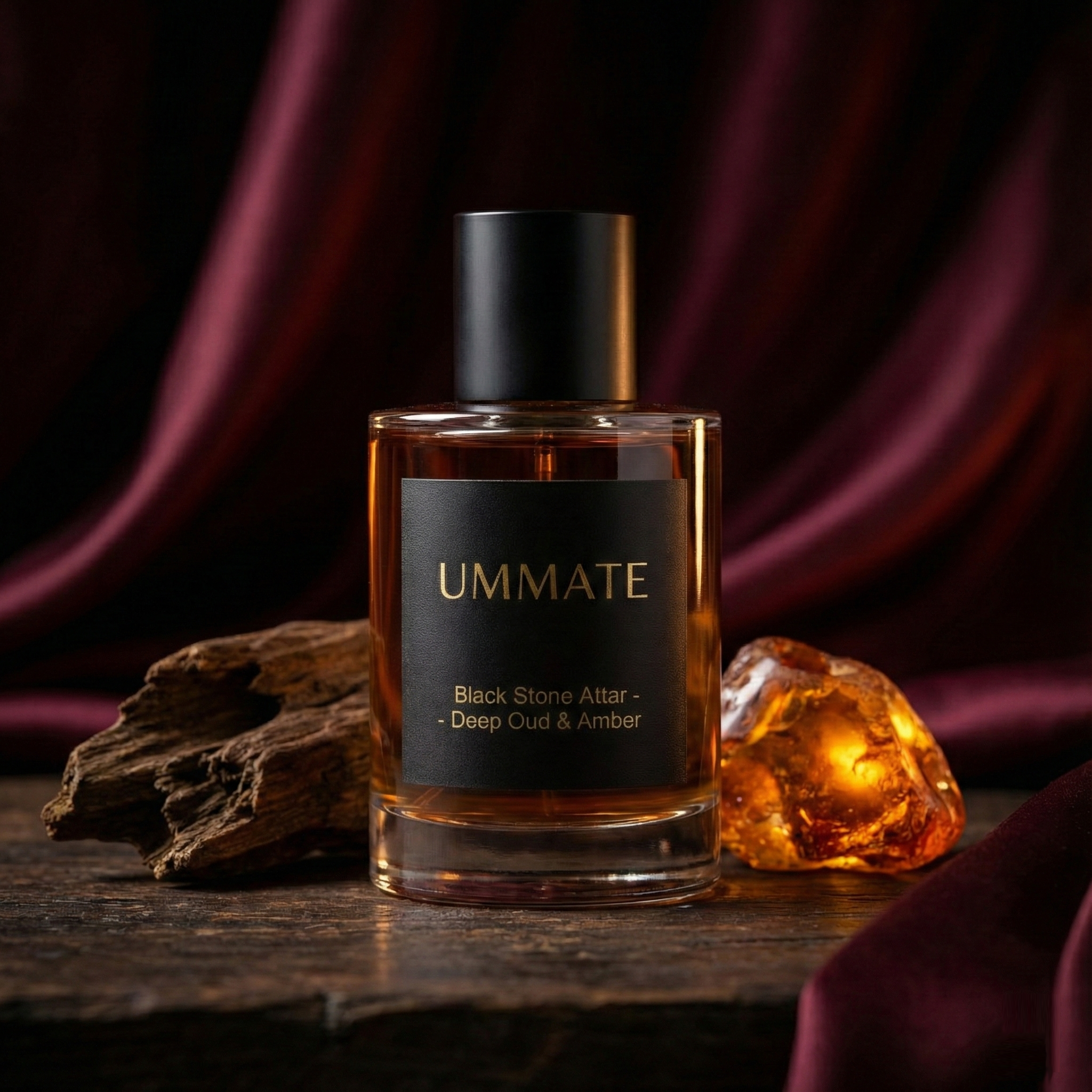 Ummate Black Stone Attar – Deep Oud & Amber Arabic Perfume Oil – Long-Lasting, Alcohol-Free - Image 3
