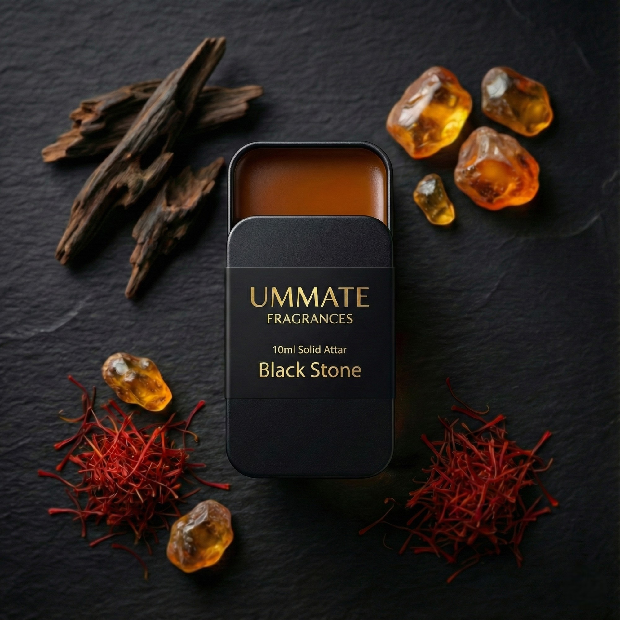 Ummate Black Stone Attar – Deep Oud & Amber Arabic Perfume Oil – Long-Lasting, Alcohol-Free - Image 5