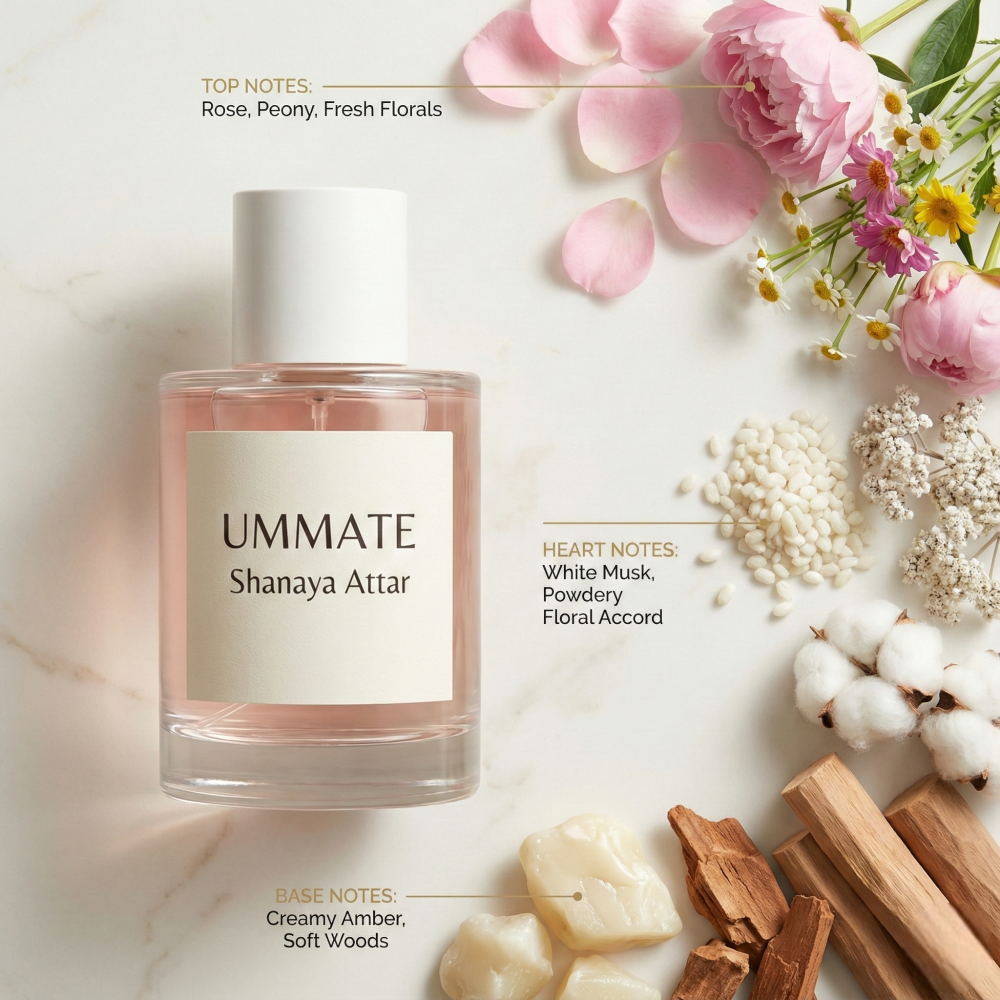 Ummate Shanaya Attar – Soft Floral & Musky Perfume Oil – Unisex, Alcohol-Free, Long-Lasting - Image 4