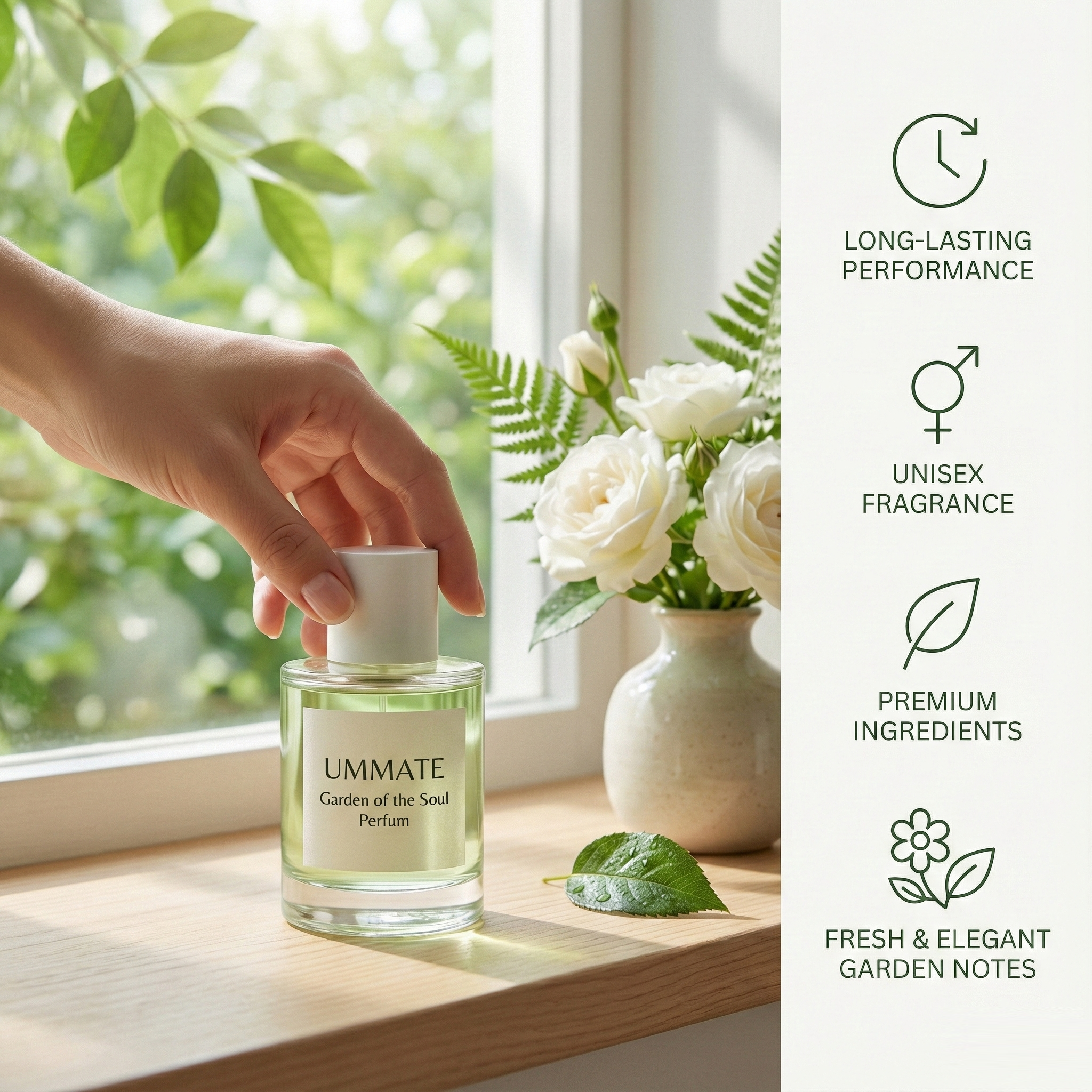 UMMATE Garden of the soul Perfum – Long-Lasting Unisex Perfume – Sensual & Elegant Fragrance for Men and Women - Image 3