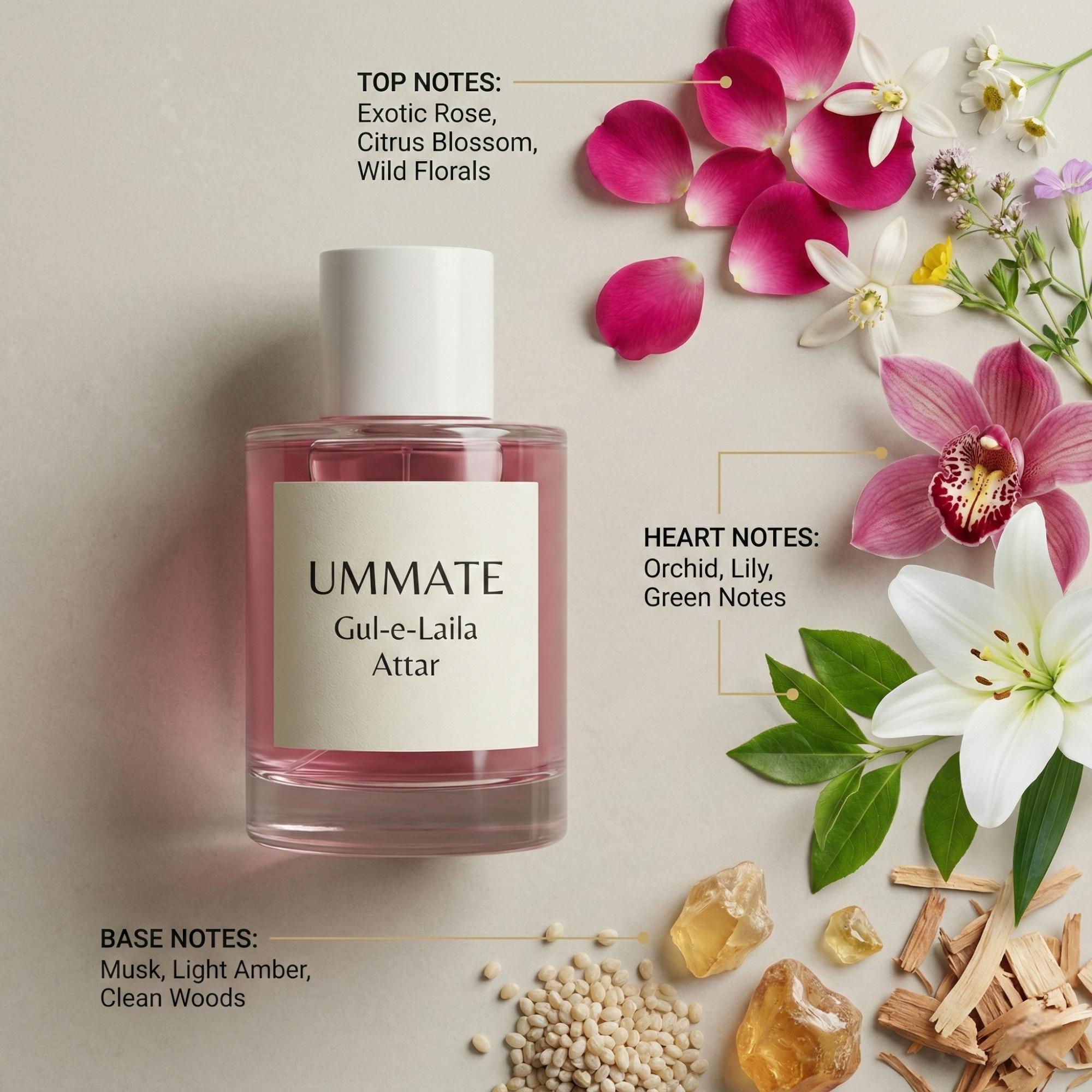 Ummate Gul-e-Laila Attar – Exotic Floral Unisex Perfume Oil – Long-Lasting Alcohol-Free Arabian Fragrance - Image 4