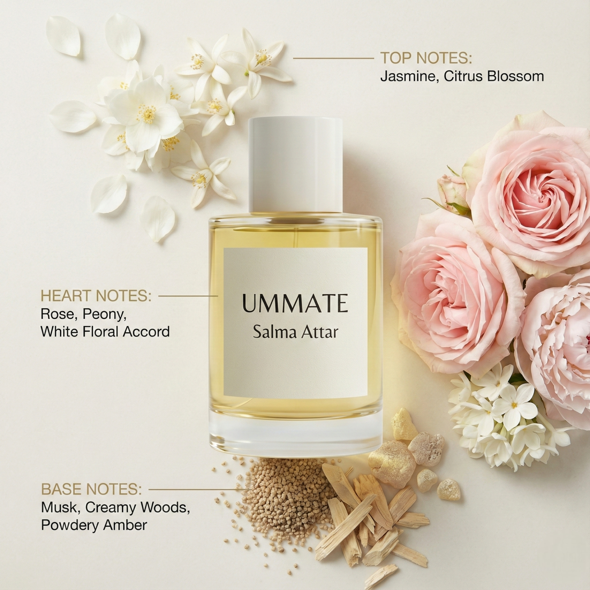 Ummate Salma Attar – Elegant Floral Perfume Oil for Men & Women – Alcohol-Free, Long-Lasting Fragrance - Image 4